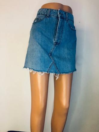 Trendy rifľová mini sukňa bershka vintage vel. xs, bershka,xs