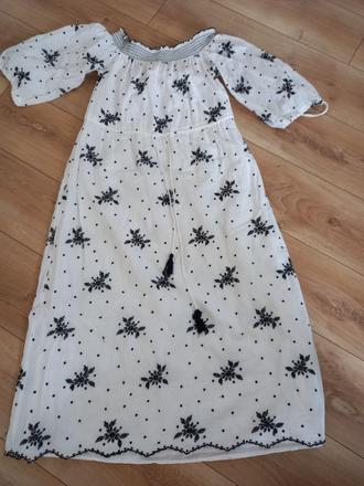 Ľanové ľahučké šaty, zara,s