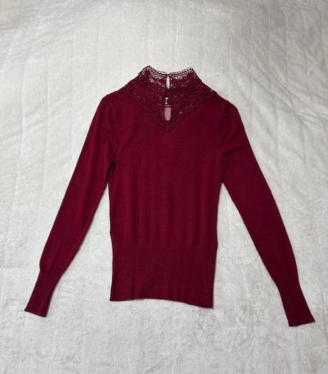 Bordový svetrík zn. orsay, orsay,m