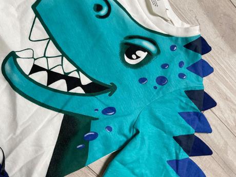 Dino súprava trička a šortiek, h&m,128 / 134