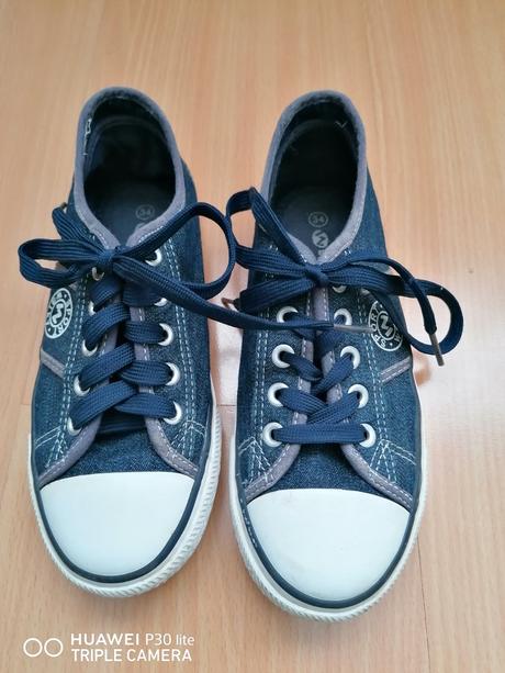 Tenisky jeansového vzhľadu, 34