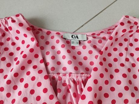 Bodkovaná blúzka, c&a,36
