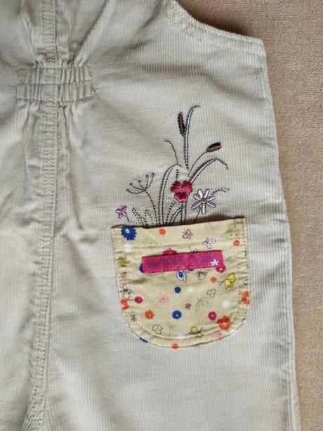 Menčestrové nohavice na traky veľ 80/86 +, mothercare,80