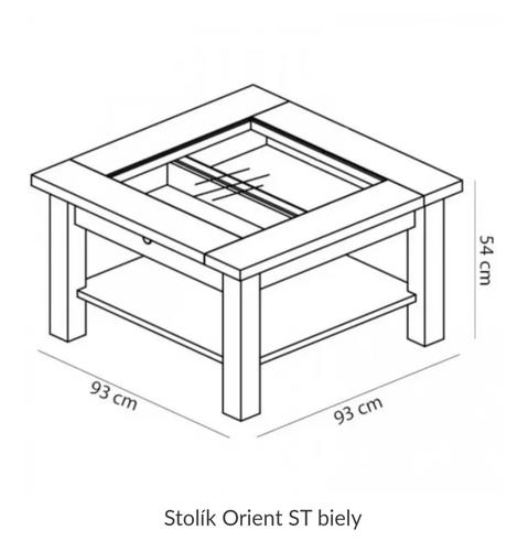 Konferencny stolik biely,
