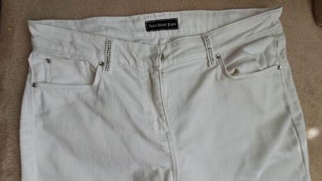 Biele elastické rifle m&s veľkosť 14, marks & spencer,l