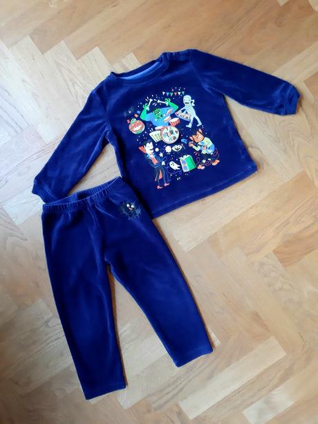 Sergent major bavlnené zamatové 2-dielne pyžamo, sergent major,98