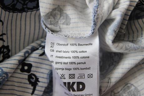 Bavlnená bielo modrá blúzka, xxl, nkd,xxl