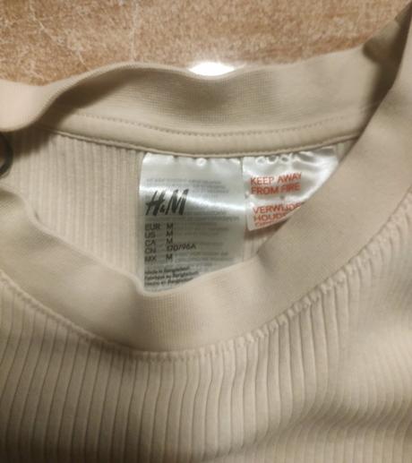 Hm rebrovane tricko, h&m,m