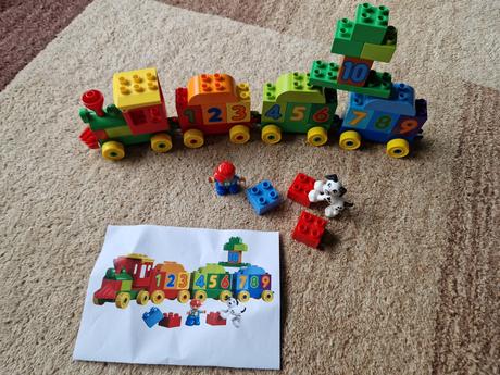 Nauč sa počítať vláčik s číslami 10558 lego duplo,