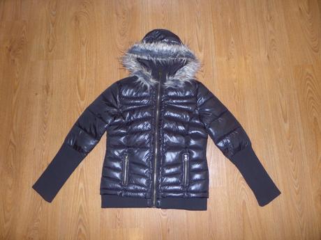 Bunda s pletenými rukávmi, gate,l