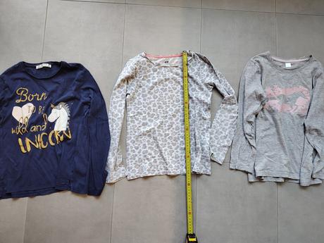 Pyžamové tričká s dlhým rukávom, h&m,134