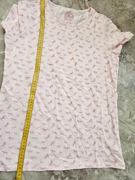 Ružové tričko s koníkmi 170/176, 170