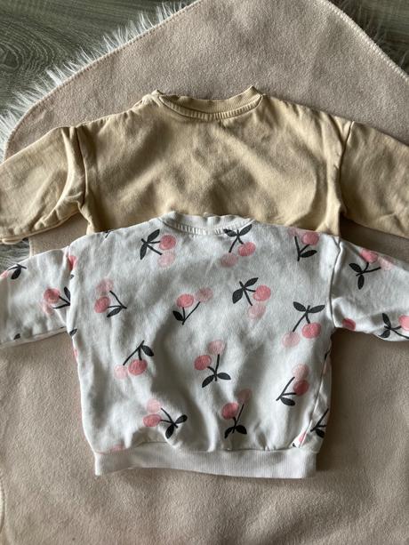 Mikinky čerešňe a vtáčik 80, h&m,80
