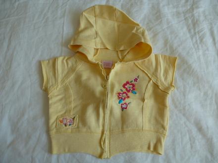 Žltá letná mikinka, 104
