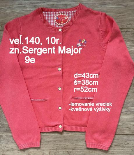 Dievčenský sveter veĺ.140, zn.sergent major, sergent major,140