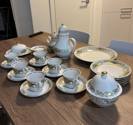 Porcelánová sada henneberg porzellan, 