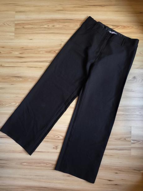 Čierne široké nohavice, l