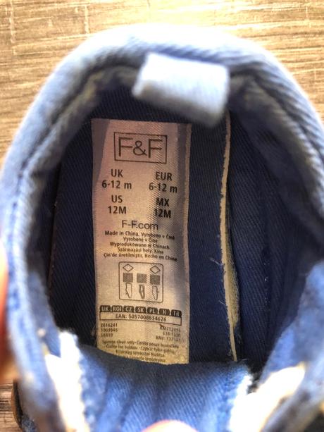 Capačky f&f 6-12m, f&f,18