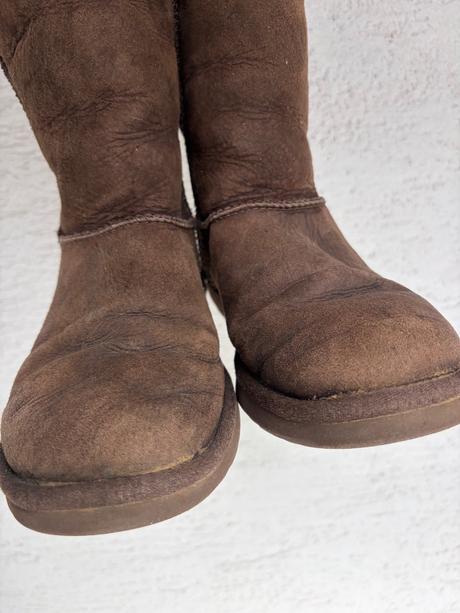 Ugg hnede kozene cizmy snehule 37 zateplene, ugg,37