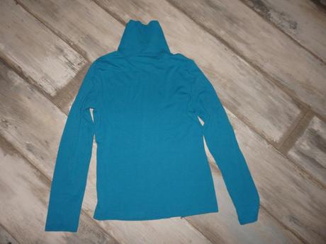 Tyrkysový rolák pre dievča  m/l, 170