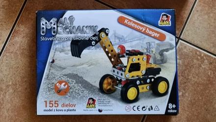 Kovová skladačka báger, 