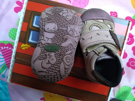 Topánky prechodné kožené, santé,19