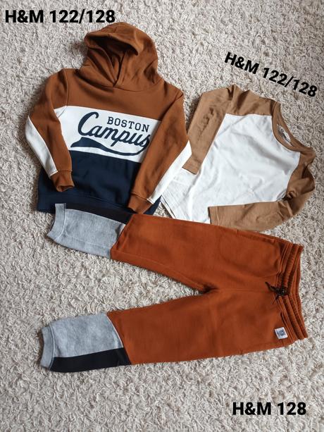 Hnedá vyskladaná súprava h&m, h&m,122