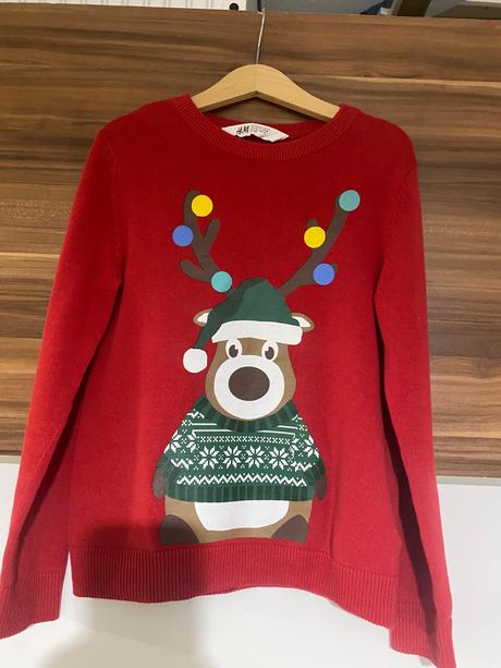 Vianočný svetrík h&m, h&m,128