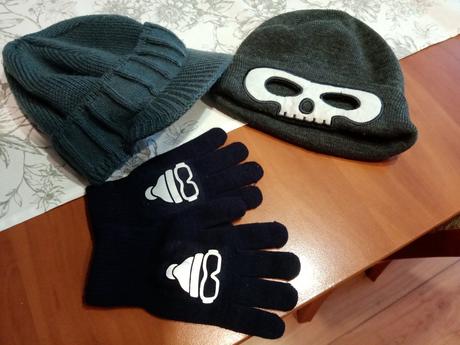 Čiapka a rukavice 110/128, h&m,110