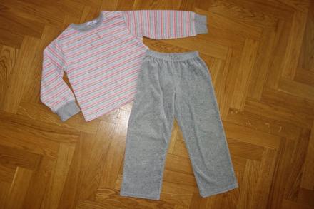 Velúrové pyžamko na 4 roky, texbasic,110