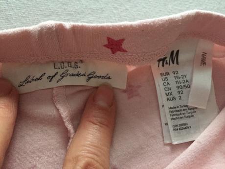 Hviezdičkové legínky, h&m,92
