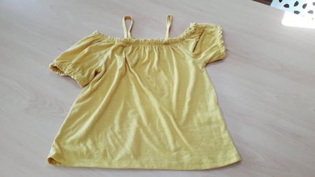Tričko na ramienka horčicové, matalan,140