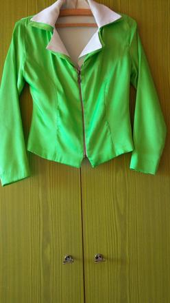 Letná neónonvá zelená blúzočka s a biela, s