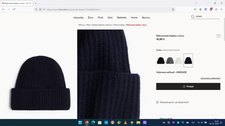 Zimné čiapky, súprava šál + čiapka, h&m
