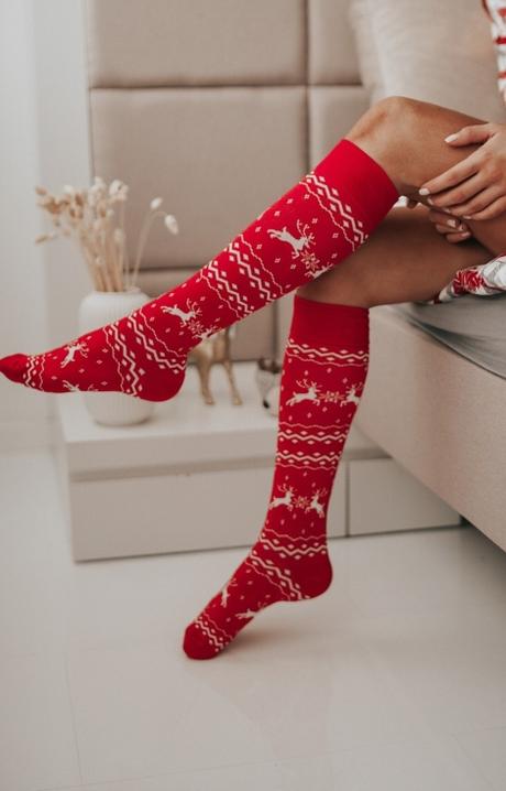 Vianočné podkolienky milena 1269 winter, 