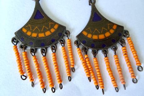 Náušnice oranžové, 