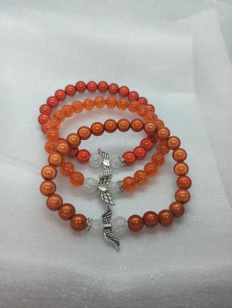 Náramky z miracle korálok, krásny svietivý odlesk,