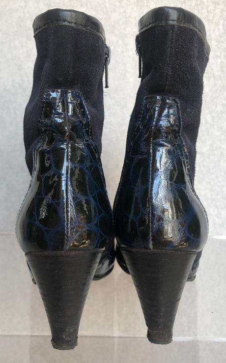 Tmavomodré kožené čižmičky, 36