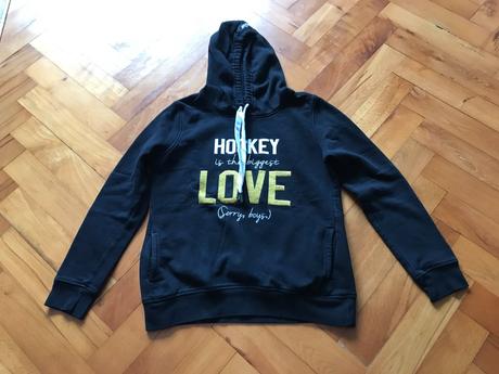 Čierna mikina - hockey girls, xs