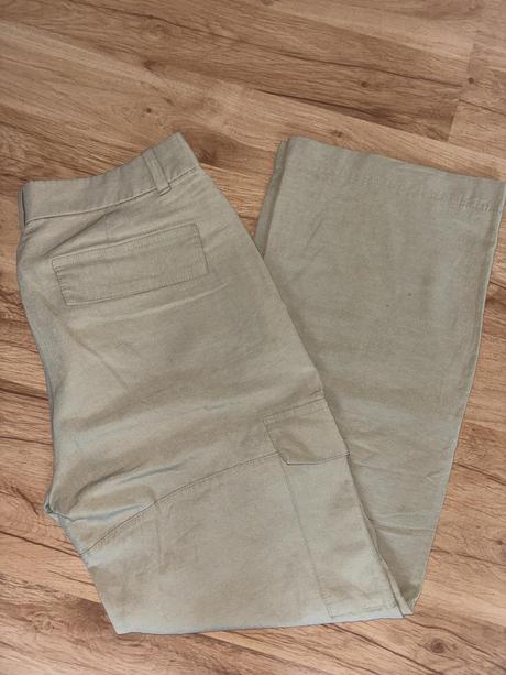 Cargo nohavice vysoký pás h&m 38, h&m,38