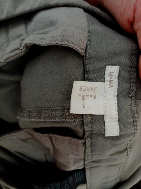 Príjemné tehotenské nohavice, h&m,38