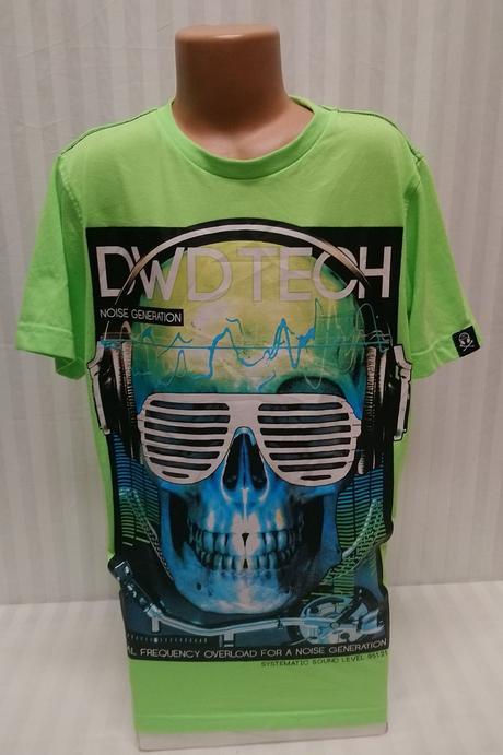 Zelené tričko s motívom, dwd tech, 158-164, 164