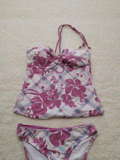 Plavky dvojdielne so zavezovanim, okay,l