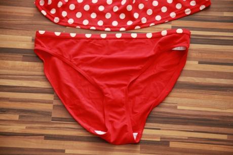 Tehotenské bodkované plavky - tankini, l