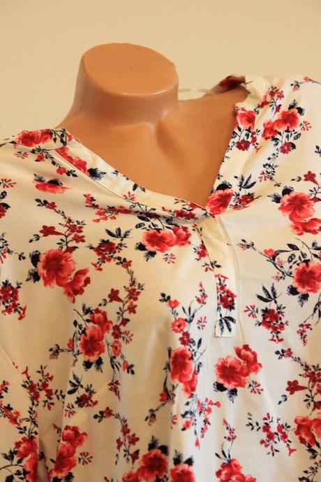 Kvetinová viskózová blúzka, xxl, xxl