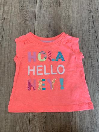 Tričko krátky rukáv pre dievča, 74