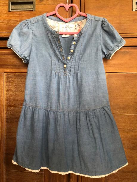 Riflové šaty, h&m,116