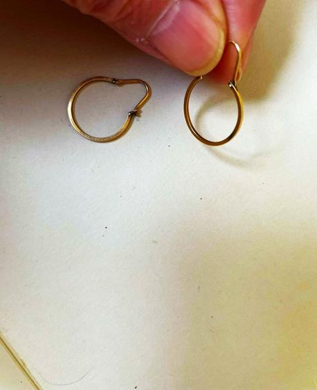 Zlaté náušnice - kruhy, 