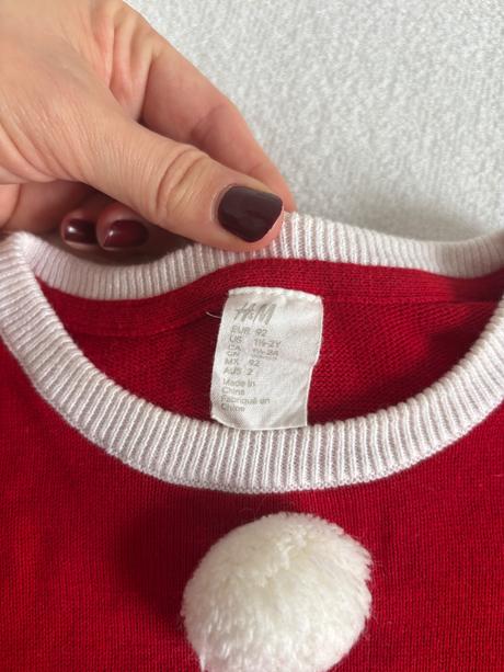 H&m vianocny sveter, h&m,92