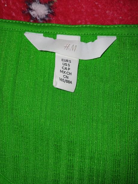 Zelený dámsky pulóver, h&m,s
